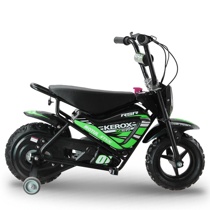 Moto électrique pour enfant CRZ E-KID 250W - Vert