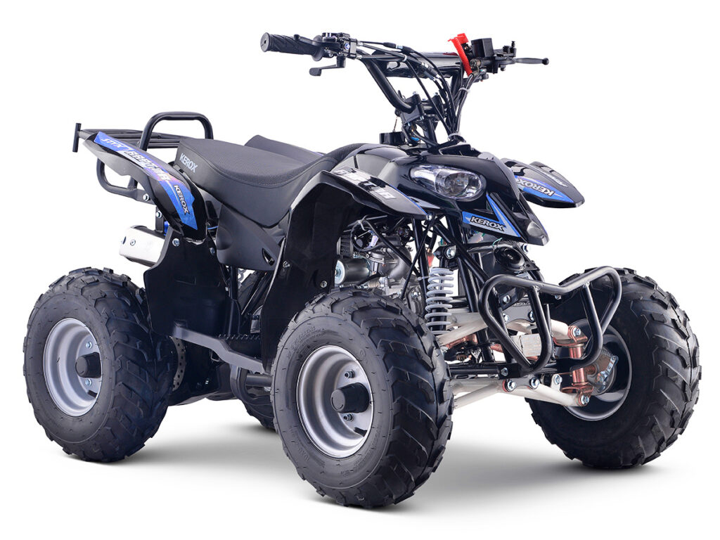 Quad enfant 110cc noir-Bleu Raptor Kerox