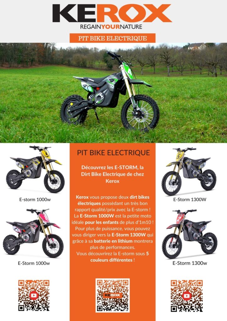 MOTO KEROX FAT BIKE POUR ENFANT ELECTRIQUE A PARTIR DE 3 ANS - Lion Crampe