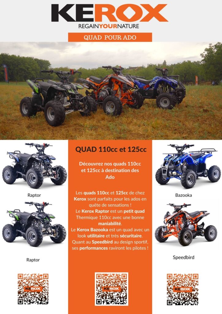 Flyer pour Quad 110cc et 125cc Kerox